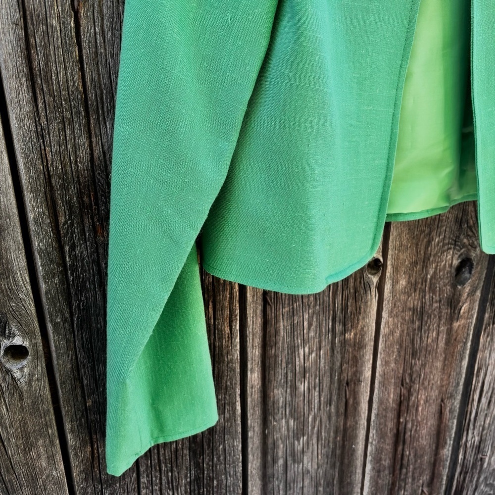 Vintage Lanz Originals Kelly Green Bolero Jacket Size M - Picture 5 of 11